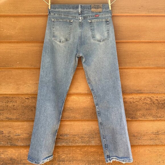 Wrangler Men’s Relaxed Fit Y2K Vintage Medium Blue Jeans Size 32 - Picture 8 of 13